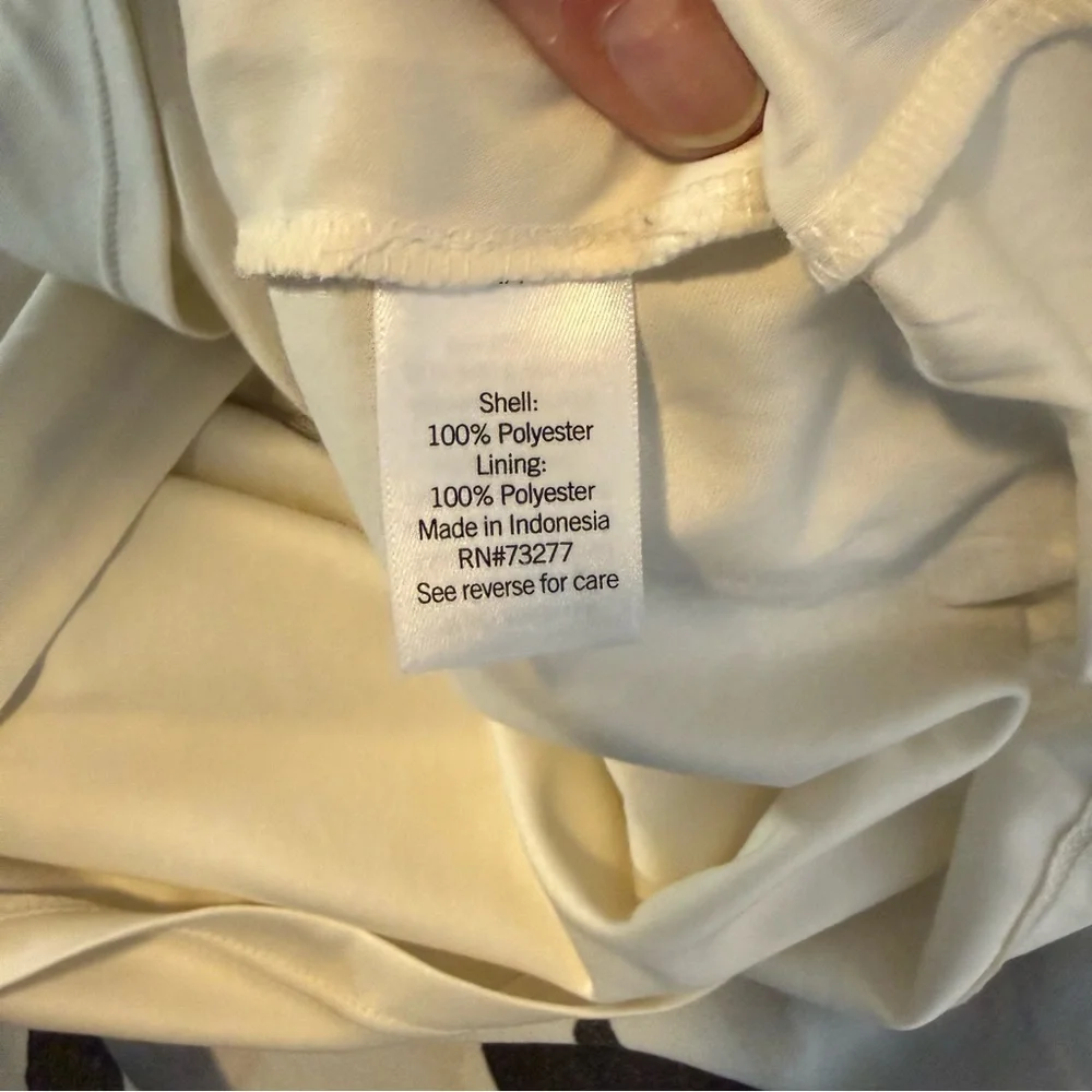 Nine West Button Front Ruffle Hem Dress, Size XL - Picture 9 of 11